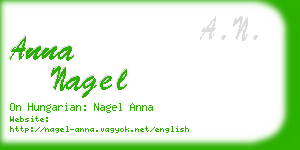 anna nagel business card